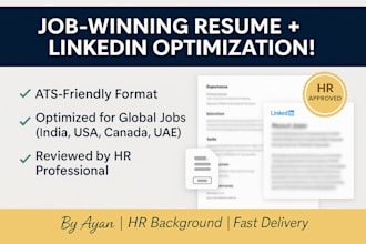 write professional ats friendly resumes and optimize linkedin profiles