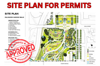 design 2d site plan, master plan, landscape plan, architect plan drawings