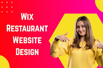 create a stunning wix restaurant website or online food delivery website