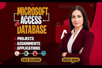 develop ms access database assignments and projects