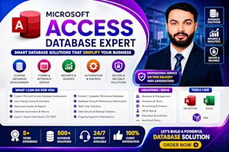 develop ms access database assignments and projects