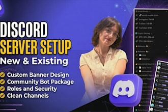 setup new or existing discord server within 24 hours