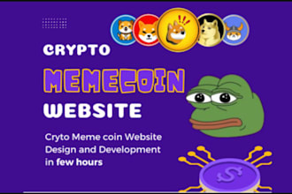 memecoin crypto website design memecoin website pepe coin website