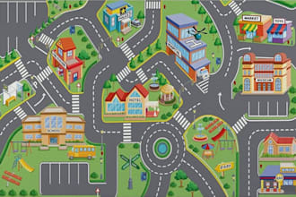 make vector map illustration map design fantasy map goggle map world map design