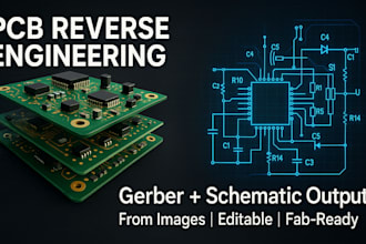 reverse engineer your pcb and deliver gerber and schematic