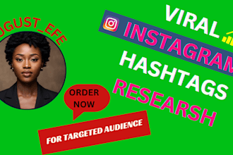 research top viral hashtags for instagram tiktok linkedin pinterest SEO