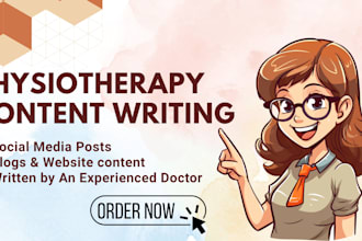 write SEO optimized physiotherapy blogs and articles