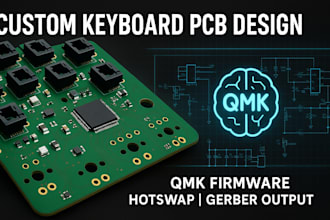 design custom mechanical keyboard pcb with qmk firmware