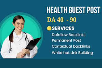 publish health guest post with high authority health backlinks