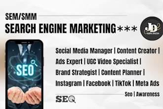be your overall digital marketing manager, SEO, SMM, and SEM