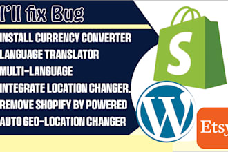 fix shopify bugs add currency converter geolocation multi language translator