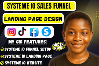 create systeme io landing page, systeme io website,  systeme io sales funnel