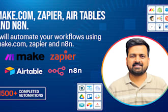 use zapier, n8n, make and airtable expertly to automate
