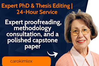 proofread, proposal, capstone paper, research methodology, phd dissertations