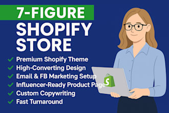 create a passive income dropshipping shopify store or shopify website