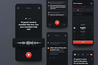 develop ai voice translator app, ai text translator app, language translator