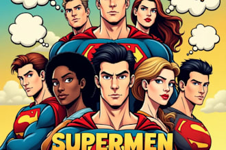 draw custom comic book, cartoon character, comic art