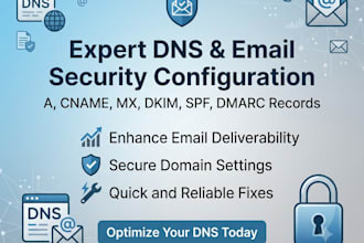 fix dns records, a, cname, mx, dkim, spf, dmarc