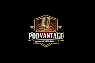 design creative podcast logo or podcast cover art