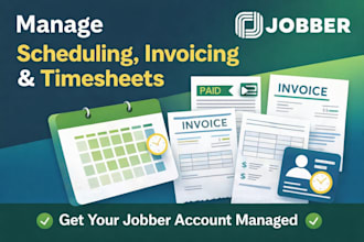 manage scheduling, invoicing, and timesheets in jobber