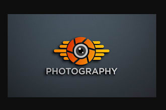 design camera photographer drone camera and photography logo