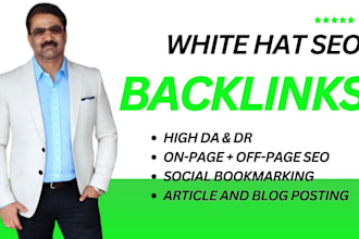 provide complete white hat SEO services for google ranking