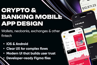 design crypto wallet defi fintech banking mobile app UX figma ios android web3