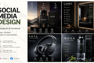 design professional instagram and facebook posts