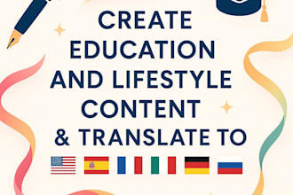 create education and lifestyle content in six languages