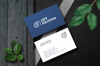 design professional modern business card and visiting card