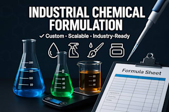 develop industrial and chemical formulation, polymers, paint and formula testing