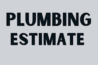 do plumbing material and labor bid estimate