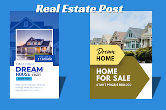 make real estate insta post design