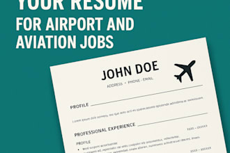 edit and optimize your resume for airport and aviation jobs