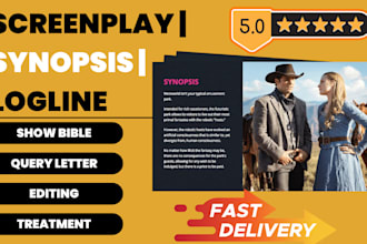 write screenplay logline synopsis movie treatment show bible query letter