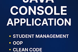 create java console applications with clean code