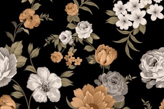 create pattern design for textile fabrics print