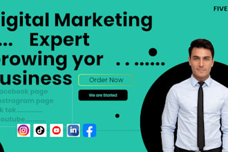 create all social media accounts and business pages setup