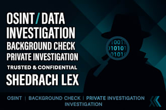 conduct online investigation and background checks