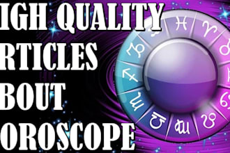 write high amezing articles about horoscope and zodiac