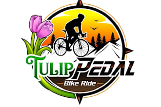 design awesome bike ride logo with new concept