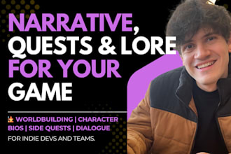 write quests, lore, or narrative content for your game