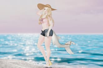 do a custom vrchat avatar, furry avatar, anime, or realistic style