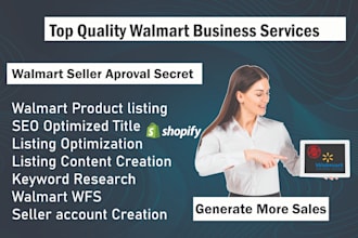 create and optimize walmart listings with SEO and wfs management
