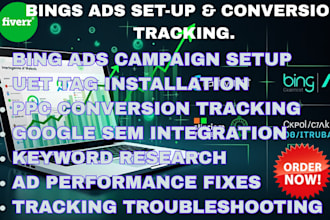 microsoft bing ads ppc conversion tracking, sem google ads uet tag bing campaign
