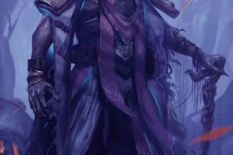 draw custom dnd character art with personality and detail