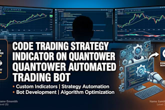 code trading strategy, indicator on quantower, quantower automated trading bot