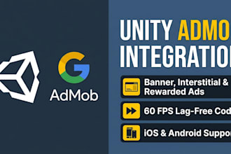 do admob integration unity and setup ads for android ios