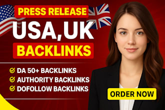 do guest post on UK and USA blogs and provide press release distribution