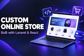 build a custom online store with laravel and react